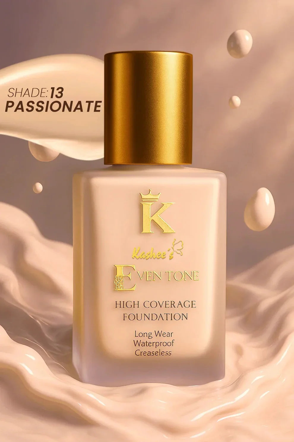 Kashee's Eventone High Coverage Foundation+Free Gift (Kashees Compact Powder).